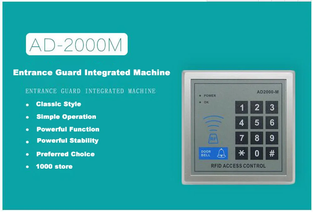 RFID Card Reader Access Keypad For Automatic Door Opener/Access Control