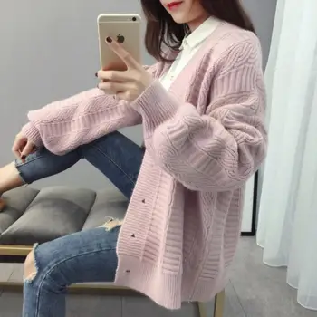 2019 Spring And Autumn Women's New Sweater Women Loose Wild Sweater Cardigan Coat
2019 Spring And Autumn Women's New Sweater Women Loose Wild Sweater Cardigan Coat