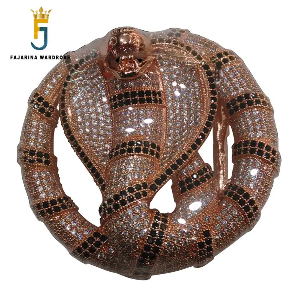FAJARINA Unique Design Cobra Pattern Buckles Luxury Sky Star Stainless Steel With Crystal Diamond Animal Belts Buckle Men BCK025
FAJARINA Unique Design Cobra Pattern Buckles Luxury Sky Star Stainless Steel With Crystal Diamond Animal Belts Buckle Men BCK025