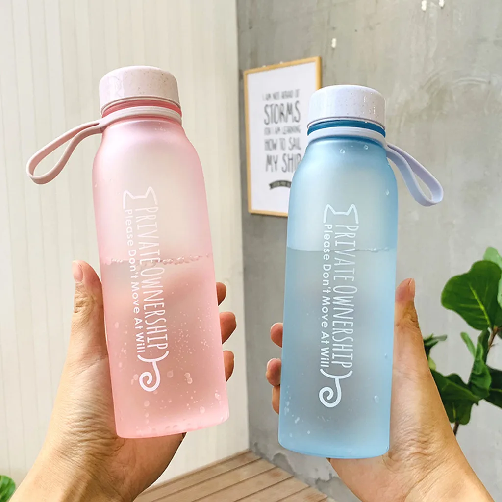 Water Bottle Plastic Sport Scrub Leak Proof Drinking My Bottle Portable Fashion free cute water filter bottles kids Handle 2019
Water Bottle Plastic Sport Scrub Leak Proof Drinking My Bottle Portable Fashion free cute water filter bottles kids Handle 2019