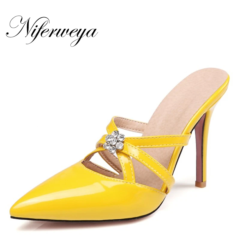 New Sexy summer party Women Shoes big size 30-47 Slip-On slippers Pointed Toe thin heel High Heel Sandals Sandalias Mujer
New Sexy summer party Women Shoes big size 30-47 Slip-On slippers Pointed Toe thin heel High Heel Sandals Sandalias Mujer