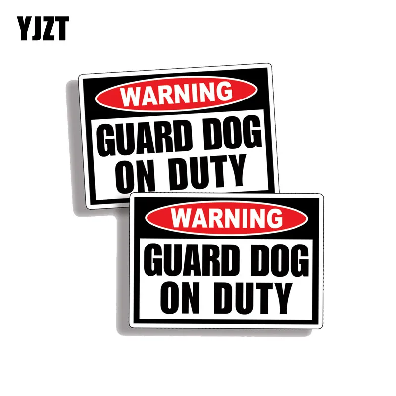 YJZT 2X 9.2CM*6.2CM Guard Dog on Duty Warning PVC Decal Reflective Car Sticker 12-0619
YJZT 2X 9.2CM*6.2CM Guard Dog on Duty Warning PVC Decal Reflective Car Sticker 12-0619