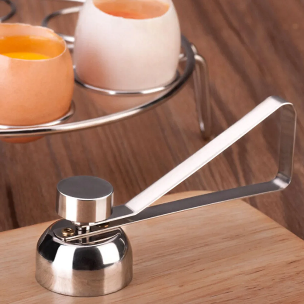 Stainless Steel Egg Topper Shell Cutter Knocker Raw Egg Opener Egg Cracker Separator Creative Kitchen Tools
Stainless Steel Egg Topper Shell Cutter Knocker Raw Egg Opener Egg Cracker Separator Creative Kitchen Tools
