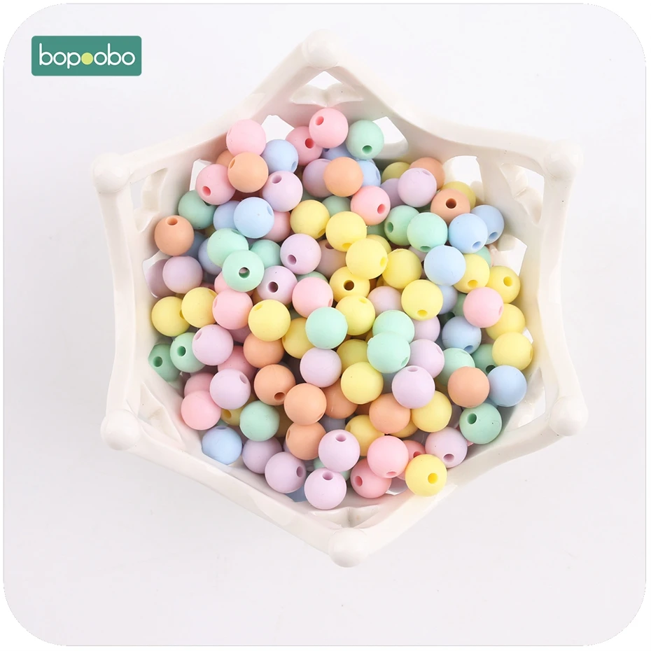 Bopoobo Silicone Beads Round Shape 50pcs 9mm Food Grade Teether BPA Free Ecofriendly Beads Bracelet DIY Jewelry Baby Teether
Bopoobo Silicone Beads Round Shape 50pcs 9mm Food Grade Teether BPA Free Ecofriendly Beads Bracelet DIY Jewelry Baby Teether