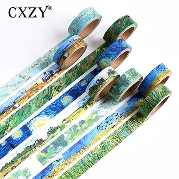 CXZY 1pcs Van gogh painting craft washi tape starry night Decorative Adhesive Tapes stickers scrapbooking stationery items 1J803
CXZY 1pcs Van gogh painting craft washi tape starry night Decorative Adhesive Tapes stickers scrapbooking stationery items 1J803