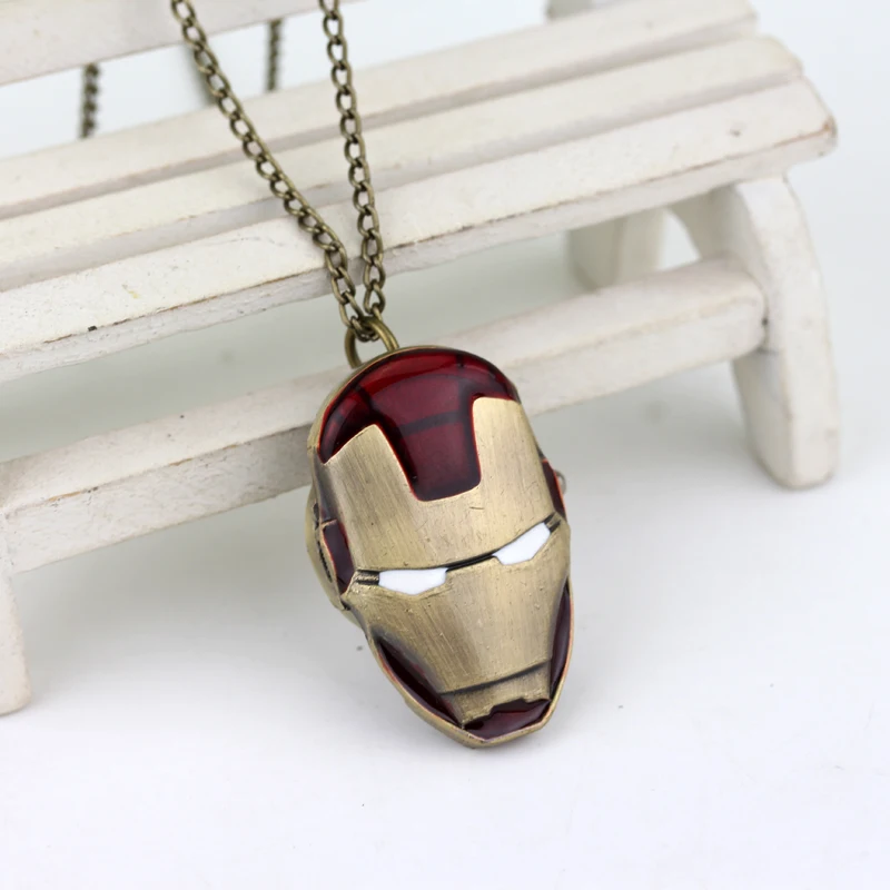 New Iron Man Pocket Watch Adventure Movies Quartz Locket Watch Fob Superhero Bronze Pocket Watch Pendant Fans Gifts
New Iron Man Pocket Watch Adventure Movies Quartz Locket Watch Fob Superhero Bronze Pocket Watch Pendant Fans Gifts