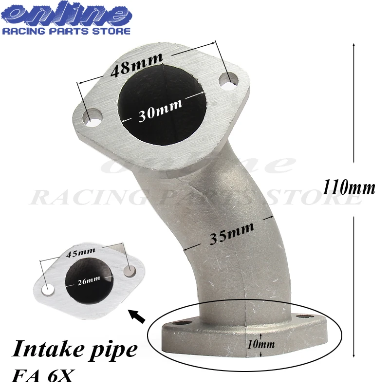 30mm Manifold Intake Pipe For 50cc 70cc 90 110cc 125cc 150cc Chinese ATV Quad Pit Dirt Bike
30mm Manifold Intake Pipe For 50cc 70cc 90 110cc 125cc 150cc Chinese ATV Quad Pit Dirt Bike