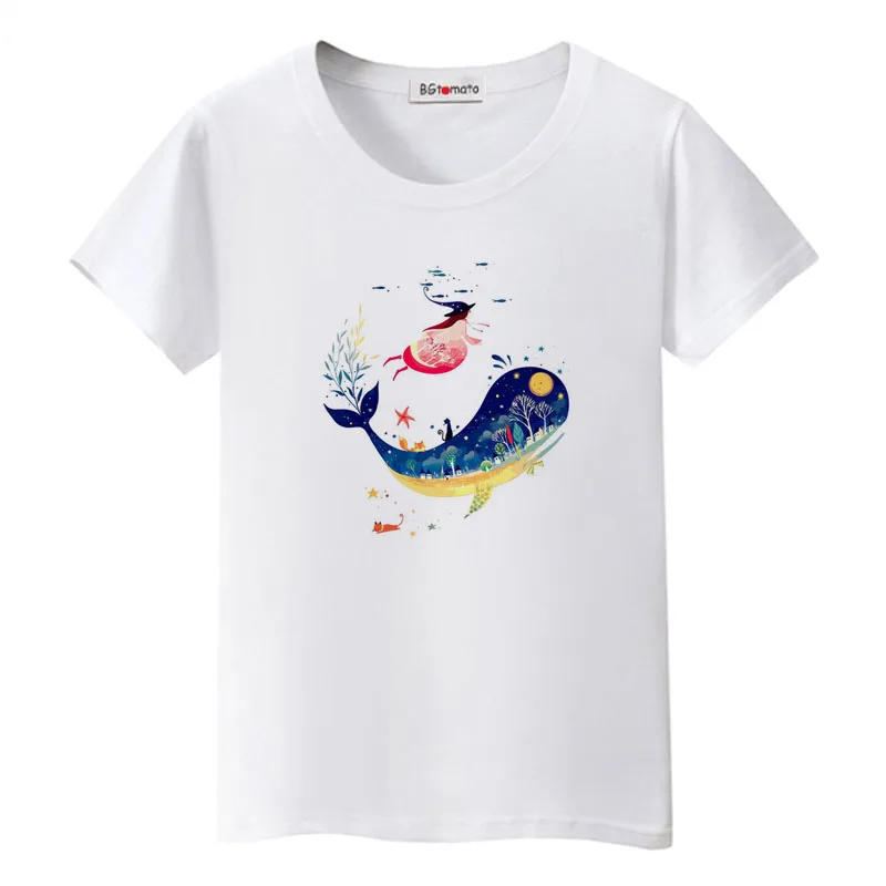 BGtomato Environmental protection tshirt Underwater World beautiful t-shirt women brand good quality casual top tees
BGtomato Environmental protection tshirt Underwater World beautiful t-shirt women brand good quality casual top tees