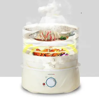 3-layer 6L bamboo weaving electric steamer 800W multi-function PP base steam pot power-off protection with Natural fragrance
3-layer 6L bamboo weaving electric steamer 800W multi-function PP base steam pot power-off protection with Natural fragrance