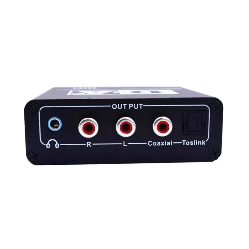 Digital to Analog Converter Volume Control Digital Optical Coaxial Toslink to Analog Stereo L/R RCA 3.5mm Audio Adapter
Digital to Analog Converter Volume Control Digital Optical Coaxial Toslink to Analog Stereo L/R RCA 3.5mm Audio Adapter