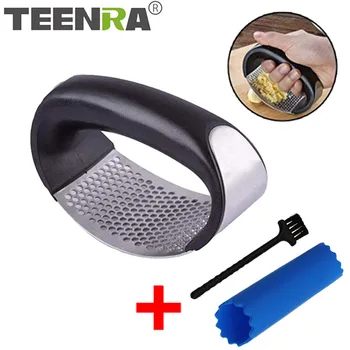 TEENRA Garlic Press Stainless Steel Garlic Rocker Squeezer Manual Garlic Peeler Ginger Cursher With Handle Kitchen Tools
TEENRA Garlic Press Stainless Steel Garlic Rocker Squeezer Manual Garlic Peeler Ginger Cursher With Handle Kitchen Tools