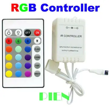 12V IR LED Remote controller RGB 24 key 6A dimmer for 5050 3528 RGB LED Strip light Wholesale Free Shipping 2pcs/lot
12V IR LED Remote controller RGB 24 key 6A dimmer for 5050 3528 RGB LED Strip light Wholesale Free Shipping 2pcs/lot