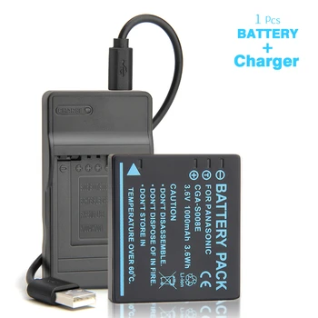 

DMW-BCE10 CGA-S008E Battery + Charger for Panasonic DMC-FS3 FS5 FS20 FX30 FX33 FX35 FX36 FX38 FX55 FX500 FX520 SDR S10 S25 SW28