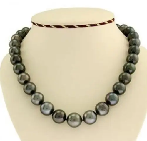 Jewelr 006457 stunning natural 9-10mm tahitian black pearl necklace 18inch 14KGP
Jewelr 006457 stunning natural 9-10mm tahitian black pearl necklace 18inch 14KGP