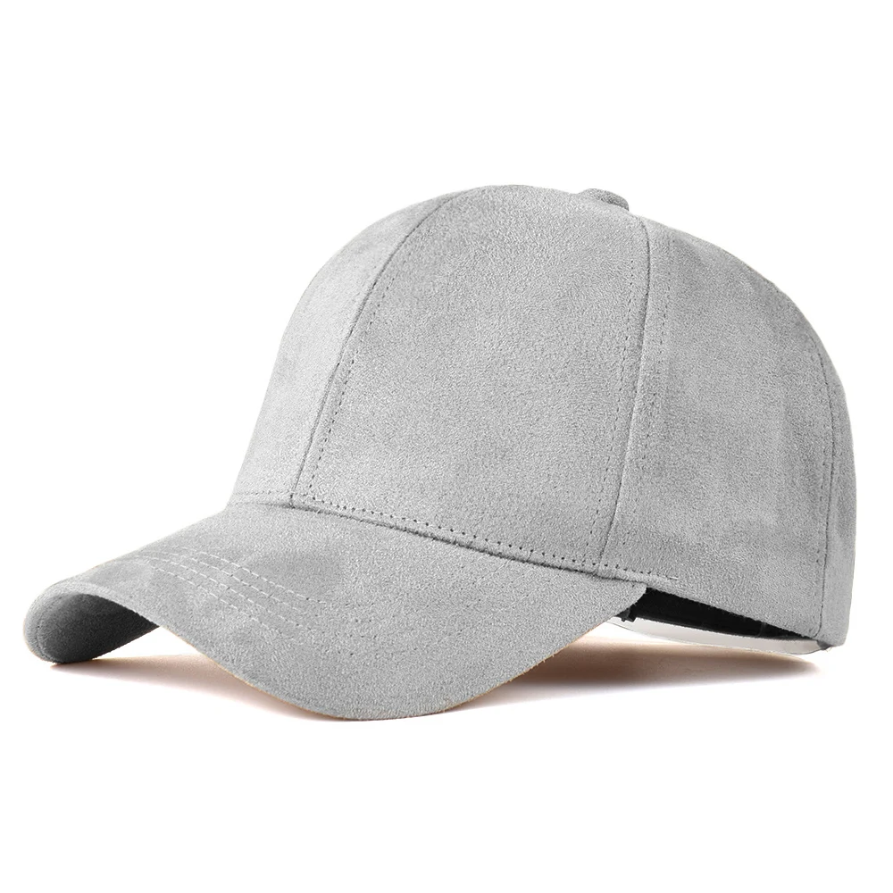 grey suede cap