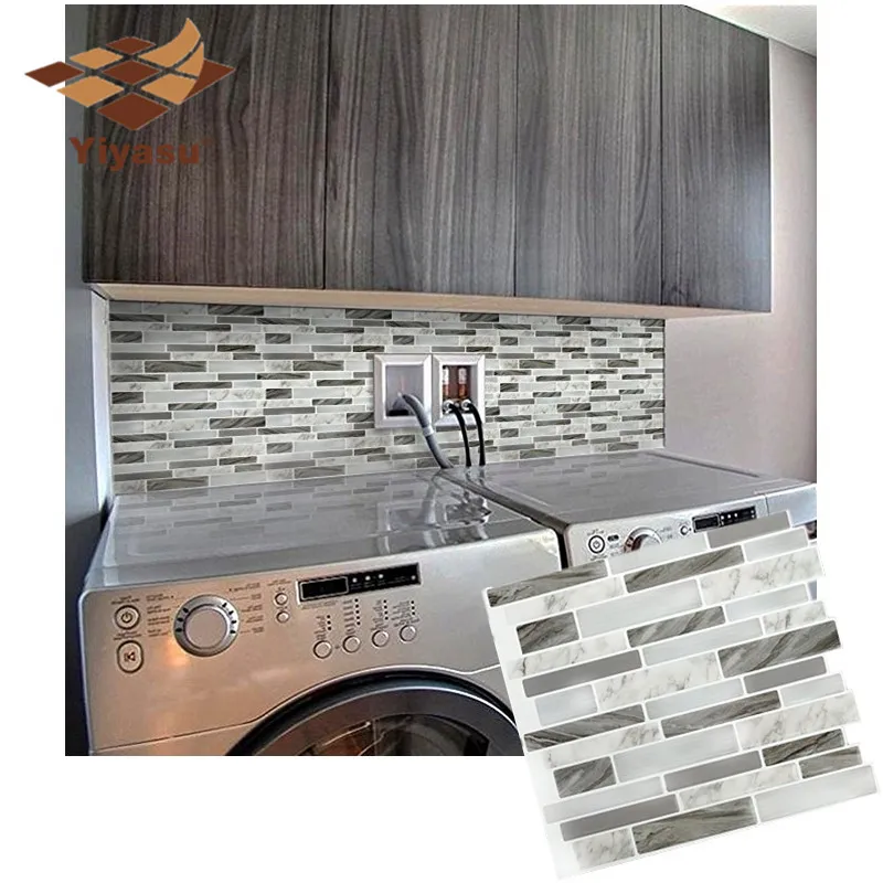 Self Adhesive Mosaic Tile Marble Grey Oblong Wall decal Sticker DIY Kitchen Bathroom Home Decor Vinyl
Self Adhesive Mosaic Tile Marble Grey Oblong Wall decal Sticker DIY Kitchen Bathroom Home Decor Vinyl