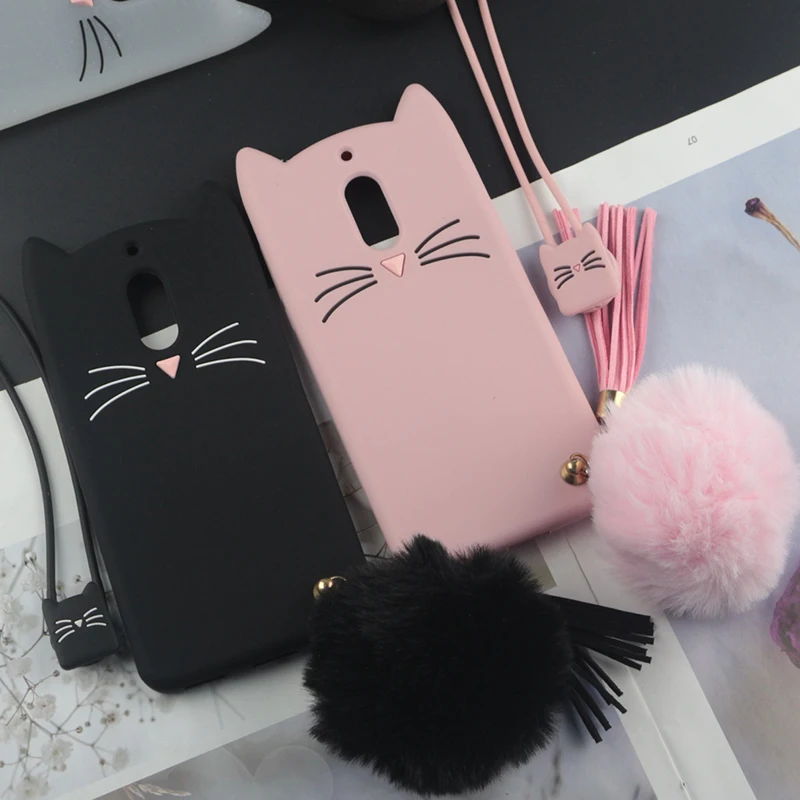 Cute 3D Cartoon Silicon Case for Nokia 6 Cases Japan Glitter Beard Cat Lovely Ears Kitty Phone Cover for Nokia 1 2
Cute 3D Cartoon Silicon Case for Nokia 6 Cases Japan Glitter Beard Cat Lovely Ears Kitty Phone Cover for Nokia 1 2