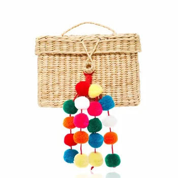 Summer Travel Handbags retro Basket Bag leisureTote Hair ball lace oheBmian Beach Bag for Women Handmade pompom Straw Bags
Summer Travel Handbags retro Basket Bag leisureTote Hair ball lace oheBmian Beach Bag for Women Handmade pompom Straw Bags