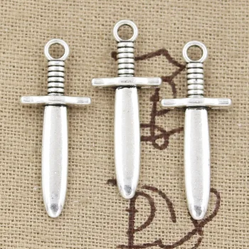 20pcs Charms Dagger 30x12x4mm Handmade Craft Pendant Making fit,Vintage Tibetan Bronze Silver color,DIY For Bracelet Necklace
20pcs Charms Dagger 30x12x4mm Handmade Craft Pendant Making fit,Vintage Tibetan Bronze Silver color,DIY For Bracelet Necklace