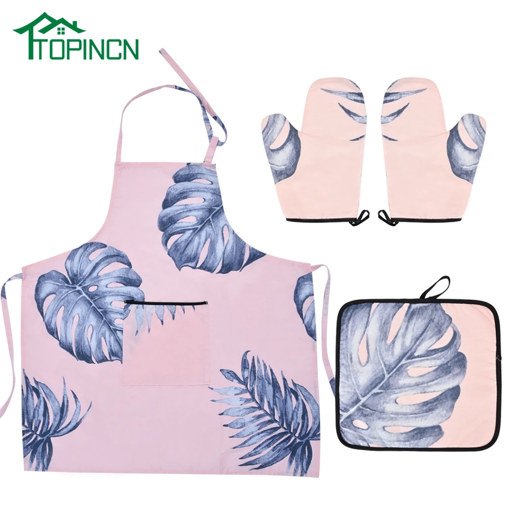 TOPINCN Cotton Nordic Style Kitchen Apron Oven Mitts Gloves Pot Holder Set for Women and Men
TOPINCN Cotton Nordic Style Kitchen Apron Oven Mitts Gloves Pot Holder Set for Women and Men
