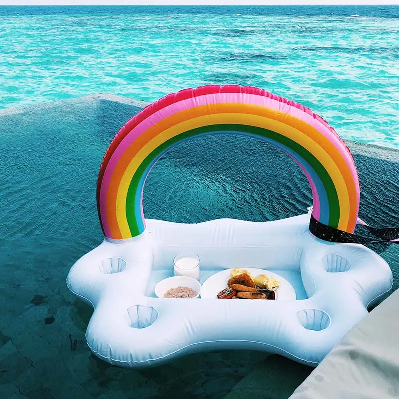 Inflatable Pool Float Beer Drinking Cooler Table Bar Tray Beach Swimming Ring Summer Pool Party Bucket Rainbow Cloud Cup Holder
Inflatable Pool Float Beer Drinking Cooler Table Bar Tray Beach Swimming Ring Summer Pool Party Bucket Rainbow Cloud Cup Holder