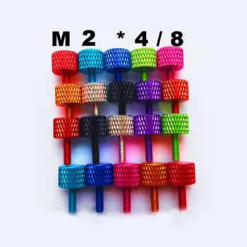 4Pcs M2 Aluminum alloy Handle Bolts Multicolor Thumb Screws Knurled Head Screw 4mm/8mm Length
4Pcs M2 Aluminum alloy Handle Bolts Multicolor Thumb Screws Knurled Head Screw 4mm/8mm Length
