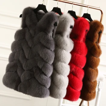 FURSARCAR Natural Real Fox Fur Vest Coat Women Winter Thick Fur Vest Jacket Genuine whole Leather 70cm Long Fur Coat Vest
FURSARCAR Natural Real Fox Fur Vest Coat Women Winter Thick Fur Vest Jacket Genuine whole Leather 70cm Long Fur Coat Vest