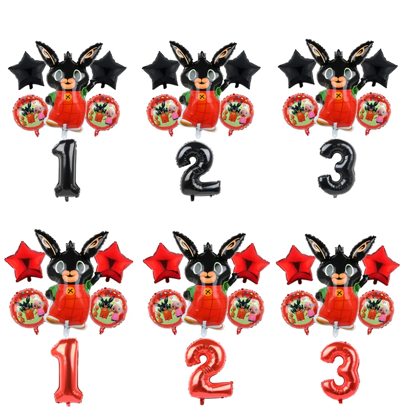6pcs 86*60cm Bing Bunny Foil Balloon Cartoon Rabbit Balloons 30inch Number Baby 1 2 3 4 5th Birthday Party Decor Supplies Toys
6pcs 86*60cm Bing Bunny Foil Balloon Cartoon Rabbit Balloons 30inch Number Baby 1 2 3 4 5th Birthday Party Decor Supplies Toys