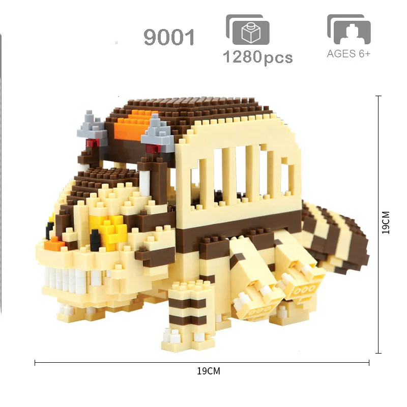 1820Pcs Mini Brick Anime Totoro Bus Block Set 3D DIY Cat vehicle Model Building Toy For Children
1820Pcs Mini Brick Anime Totoro Bus Block Set 3D DIY Cat vehicle Model Building Toy For Children