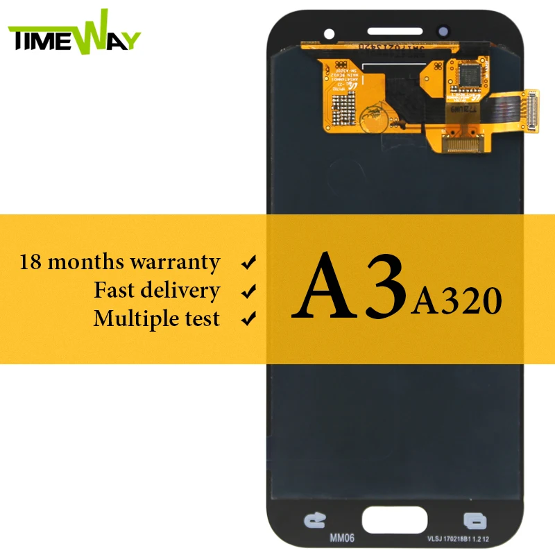 LCD Display For Samsung A3 2017 A320 LCD With Touch Screen Digitizer Assembly Replacement For Samsung Screen AMOLED
LCD Display For Samsung A3 2017 A320 LCD With Touch Screen Digitizer Assembly Replacement For Samsung Screen AMOLED