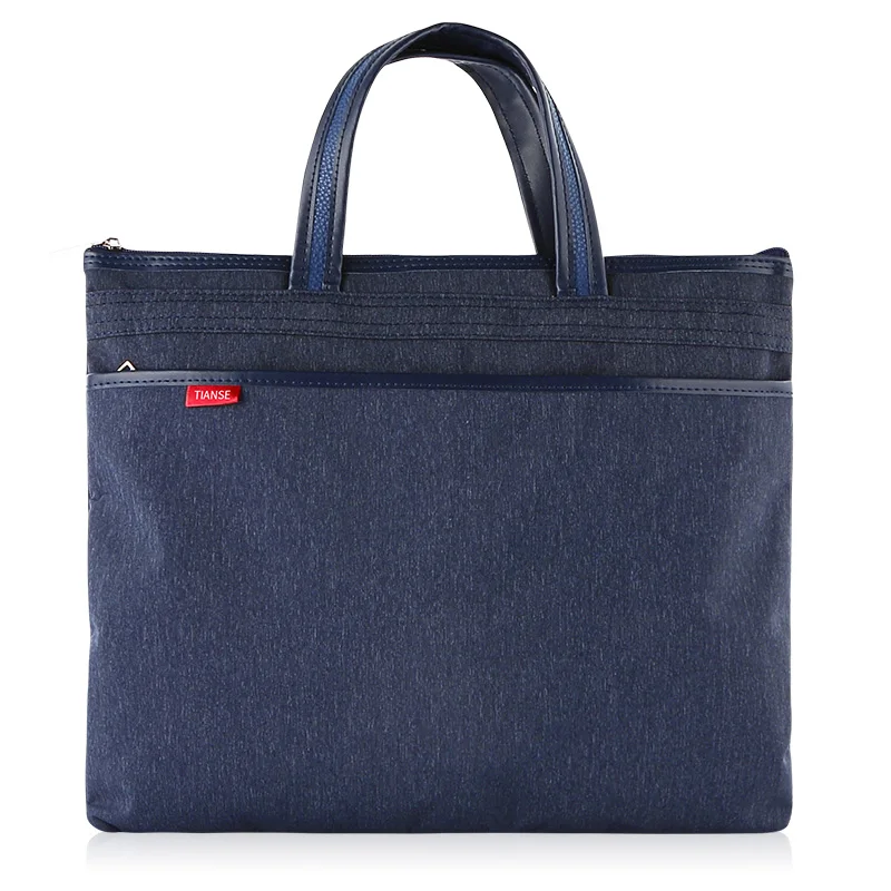 Portable A4 Document Bag Canvas Waterproof High Capacity Thickened Zipper Multi-layer Hand-held Business Files Folder Tote | Канцтовары