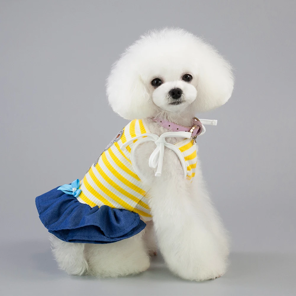 Tangpan Fashion Bear Printing Stripes Pet Camp Holiday Party Strappy Dress Dog Costume Puppy Skirt Christmas Apparel Clothes
Tangpan Fashion Bear Printing Stripes Pet Camp Holiday Party Strappy Dress Dog Costume Puppy Skirt Christmas Apparel Clothes