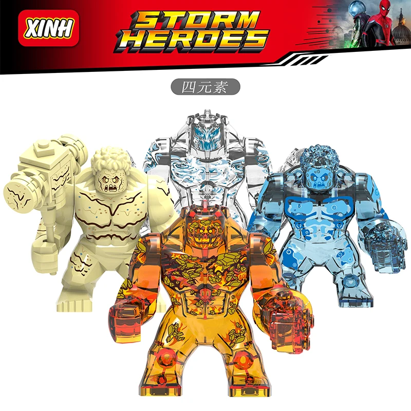 50pcs Building Blocks Big Size the Elementals Crocodile Hulk Iron Man Spider Man Super Hero Models Children Toys XH1255-XH1258
50pcs Building Blocks Big Size the Elementals Crocodile Hulk Iron Man Spider Man Super Hero Models Children Toys XH1255-XH1258