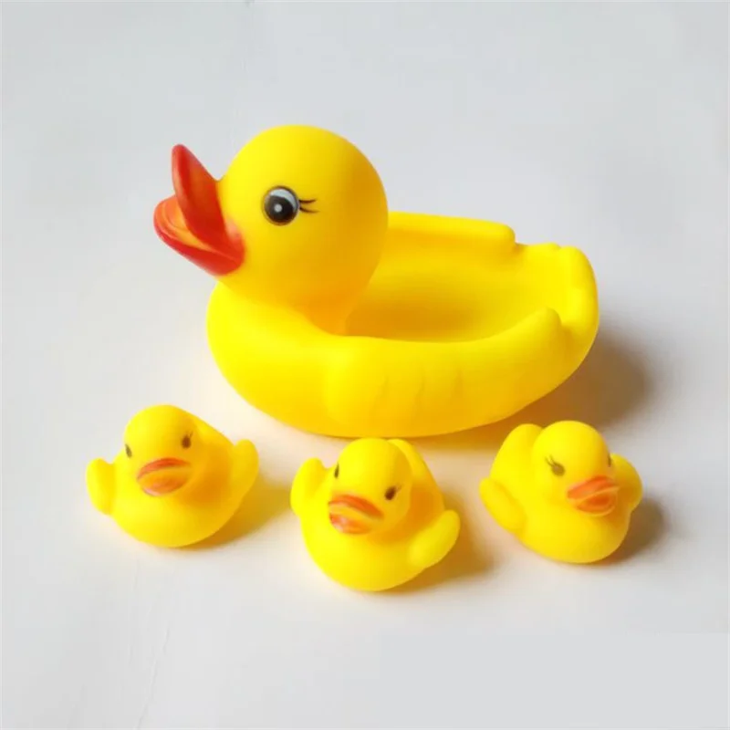 Rubber Duck Swimming Bath Toys Squeeze-sounding Infant Gift Baby Kids Water Toy 4 pcs/set
Rubber Duck Swimming Bath Toys Squeeze-sounding Infant Gift Baby Kids Water Toy 4 pcs/set
