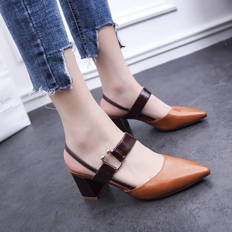 2019 Spring New Gladiator Women Pumps Hollow Sandals High-heeled Shallow Mouth Pointed Women High Heels Shoes Female Work Shoes
2019 Spring New Gladiator Women Pumps Hollow Sandals High-heeled Shallow Mouth Pointed Women High Heels Shoes Female Work Shoes