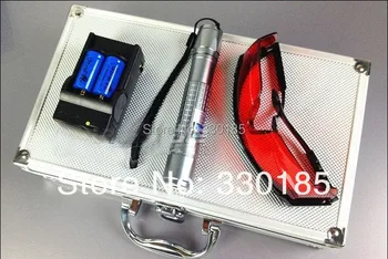 High power Military 200w 200000m 450nmBlue Laser Pointers Flashlight Burning Match/dry candle/black/Burn cigarettes+Glasses+Box
High power Military 200w 200000m 450nmBlue Laser Pointers Flashlight Burning Match/dry candle/black/Burn cigarettes+Glasses+Box