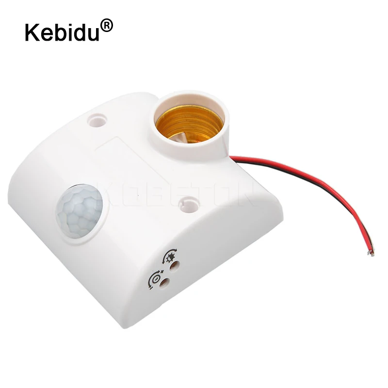 kebidu Infrared IR Sensor Standard Lamp Base LED Lamp Bulb Base Auto Wall Light Holder Socket PIR Motion Detector 110V 220V E27
kebidu Infrared IR Sensor Standard Lamp Base LED Lamp Bulb Base Auto Wall Light Holder Socket PIR Motion Detector 110V 220V E27