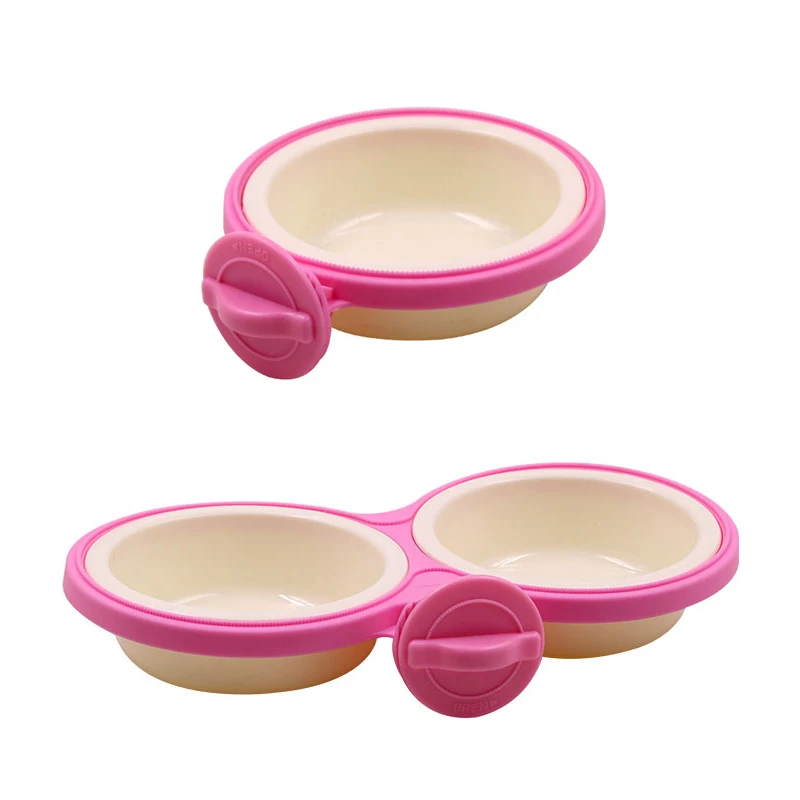 Pet fixed color single round bowl of cat double bowl dog bowl can be easily cleaned off dog cage hanging dog bowl
Pet fixed color single round bowl of cat double bowl dog bowl can be easily cleaned off dog cage hanging dog bowl