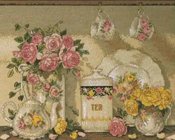 Pink Rose and Chinaware, chinese Stitch,DIY 14CT similar DMC Cross Stitch,Sets For Embroidery Kits Counted Cross-Stitching
Pink Rose and Chinaware, chinese Stitch,DIY 14CT similar DMC Cross Stitch,Sets For Embroidery Kits Counted Cross-Stitching