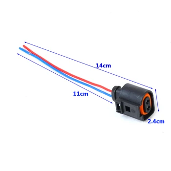 

CITALL New 1J0973702 Electrical Harness 2 Pin Connector Plug Wiring for VW Audi A4 A6 A8 Q5 Q7 2004 - 2009 - 1J0 973 702