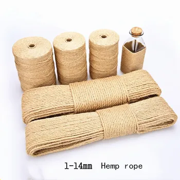 Hot Sale 1-14mm Natural Hemp Rope DIY Handmade Craft Home Decoration Cords Retro Jute Twine for Gift Packing Bags Tag Supply
Hot Sale 1-14mm Natural Hemp Rope DIY Handmade Craft Home Decoration Cords Retro Jute Twine for Gift Packing Bags Tag Supply