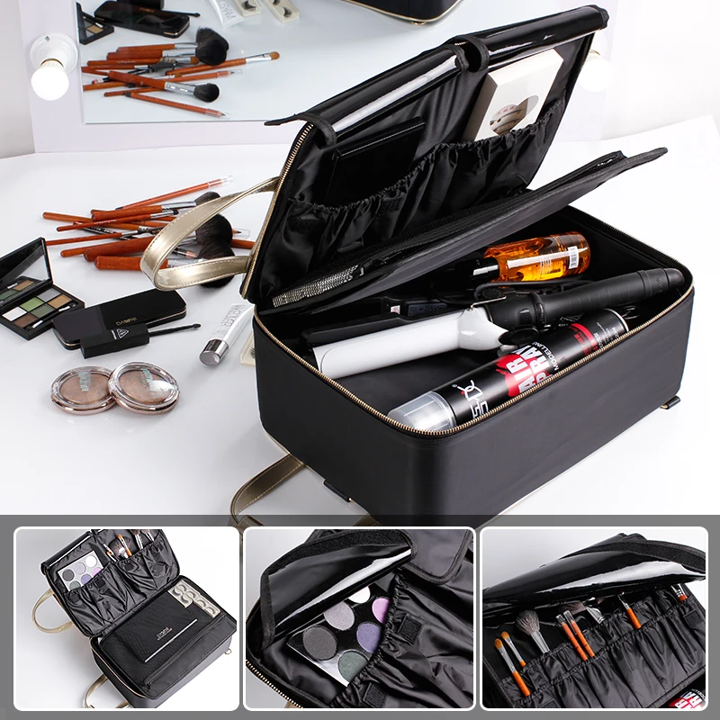 Large-size multi-layer large-capacity professional portable cosmetics luggage Case makeup bag package nail art toolbox
Large-size multi-layer large-capacity professional portable cosmetics luggage Case makeup bag package nail art toolbox