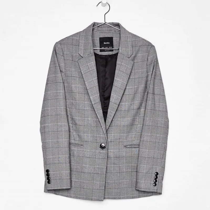 Large Size Women's Suit Jacket Spring and Autumn Leisure Loose One Button Lattice Small Suit Women Commuter Women's Coat
Large Size Women's Suit Jacket Spring and Autumn Leisure Loose One Button Lattice Small Suit Women Commuter Women's Coat
