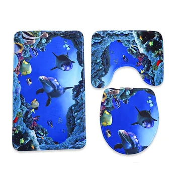 3pcs Anti-Skid Ocean Style Pedestal Rug + Toilet Cover + Bath Mat Bath Mats Used In Bathroom
3pcs Anti-Skid Ocean Style Pedestal Rug + Toilet Cover + Bath Mat Bath Mats Used In Bathroom