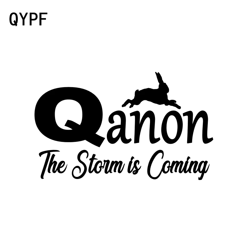 QYPF 14.3CM*8.6CM Fashion Fun Black Silver Qanon The Storm Is Coming Car Sticker Decal Vinyl C15-3198
QYPF 14.3CM*8.6CM Fashion Fun Black Silver Qanon The Storm Is Coming Car Sticker Decal Vinyl C15-3198