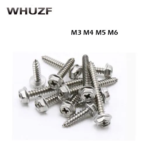 304 stainless steel cross hex flange self tapping screw M3 M4 M5 M6 screw flange tapping screw with mat self tapping
304 stainless steel cross hex flange self tapping screw M3 M4 M5 M6 screw flange tapping screw with mat self tapping