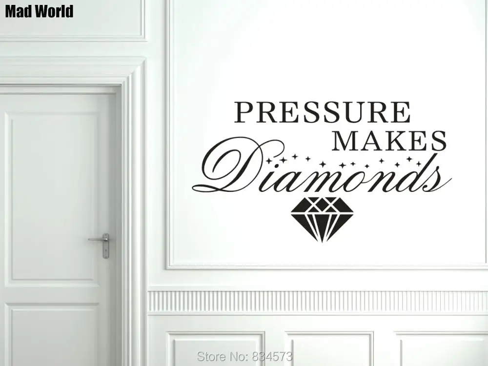 Pressure Make Diamonds Quote Motivation Office 56 102w 47 86w 3