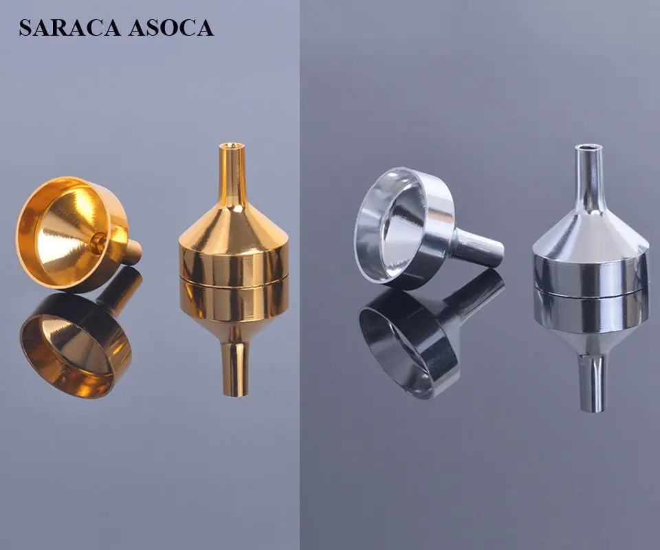 Metal Perfume Funnel Electrochemical AluminumMini Funnel Cosmetic Coner Perfume Refillable tool 10pcs/lot
Metal Perfume Funnel Electrochemical AluminumMini Funnel Cosmetic Coner Perfume Refillable tool 10pcs/lot