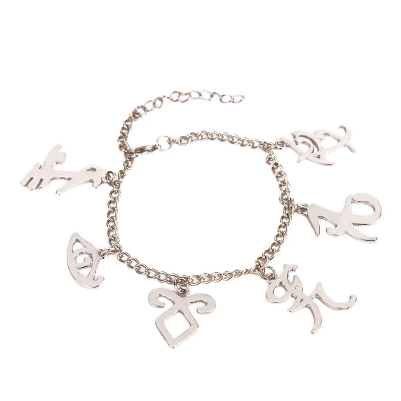 The Mortal Instruments City of Bones Inspired Angelic Power Rune Symbols Bracelet Shadowhunters Ispired charms bangle
The Mortal Instruments City of Bones Inspired Angelic Power Rune Symbols Bracelet Shadowhunters Ispired charms bangle