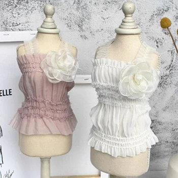 Pet Dog Dress Puppy Chiffon Fabric Clothes Lace Big Flower Adorn Pearl For Small Dogs Camisole Dress Fresh Style Skirt Chihuahua
Pet Dog Dress Puppy Chiffon Fabric Clothes Lace Big Flower Adorn Pearl For Small Dogs Camisole Dress Fresh Style Skirt Chihuahua
